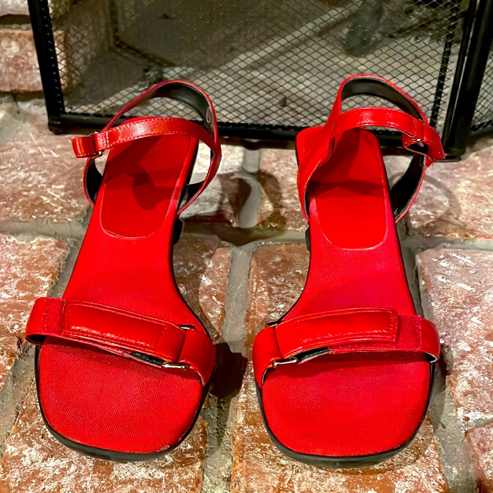 Red sandals